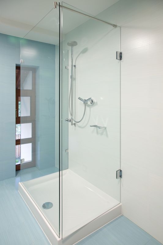 Modern Shower with Multiple Showerheads